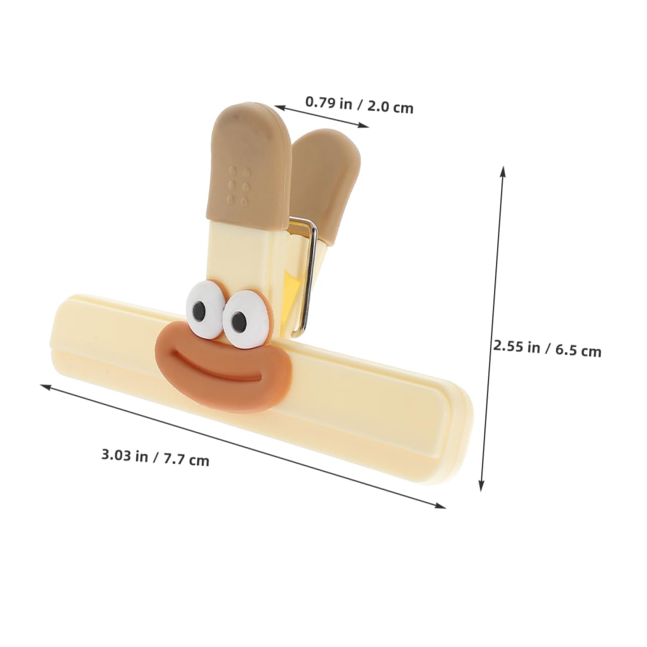 KALLORY Plastic Food Bag Sealing Clips Creative Sealing Clip for Snacks and Bread Lightweight for Kitchen