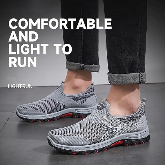 Jarv Cooling Comfort Sneaker, Atlacoast Jarva Mens Sneakers, Summer Lightweight Breathable Weave Mesh Slip-On Walking Shoes2