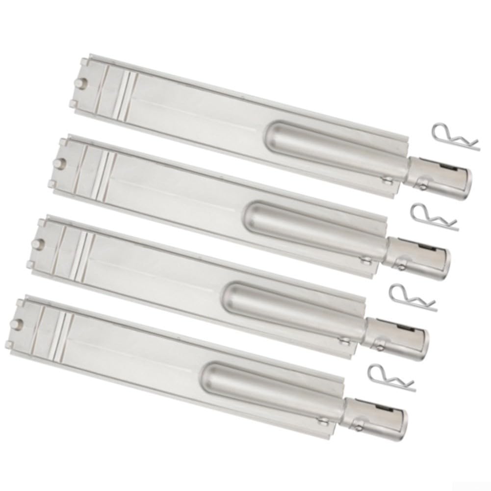 Tubo per barbecue in acciaio inox, 40,6 cm, resistente, 4 pezzi