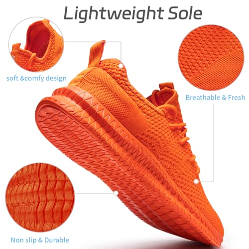 Image of Men Non-Slip Work Shoes Tennis Gym Sneakers Breathable Slip Resistant Lightweight and Comfortable for All-Day Wear Sports and Walking