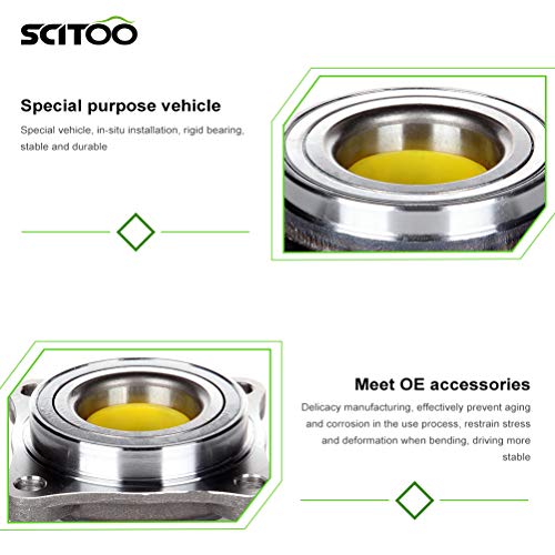 Scitoo Front Wheel Bearing 515040 2003-2021 For Toyota 4Runner 2005-2021 For Toyota Tacoma 2010-2021 For Lexus Gx460 (4Wd Only) Hub Bearing #TOP3