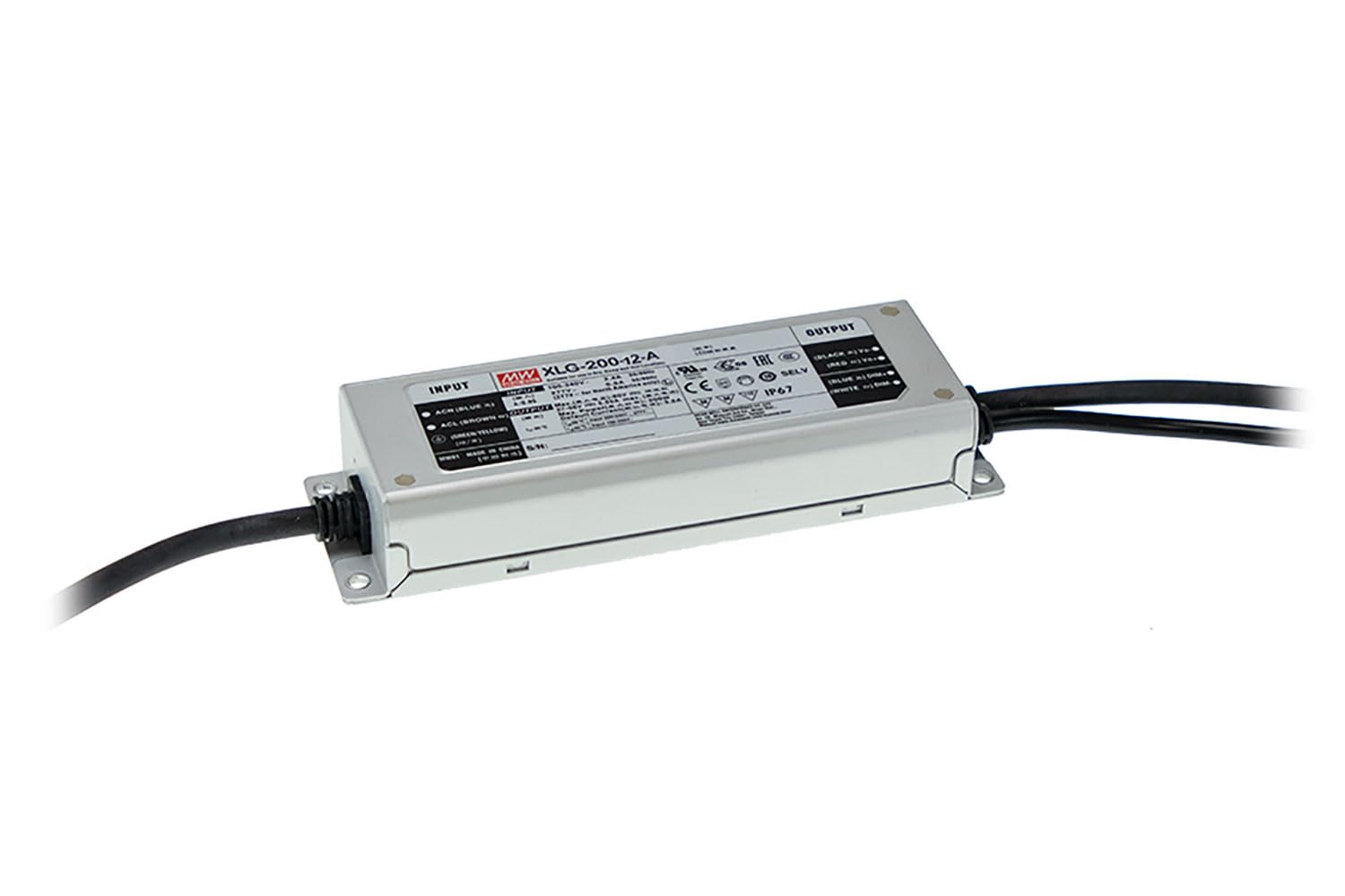 Pilote LED courant constant XLG-200-12-A d'une puissance de 192W pour alimentations AC/DC
