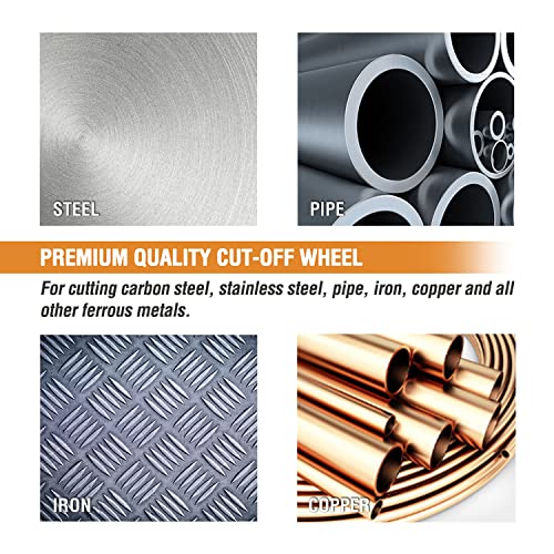 WORKPRO Discos de corte, 20 piezas discos profesional para metal y acero inoxidable,115 mm x 1,2 mm x 22 mm accesorios para amoladora angular - Imagen 5