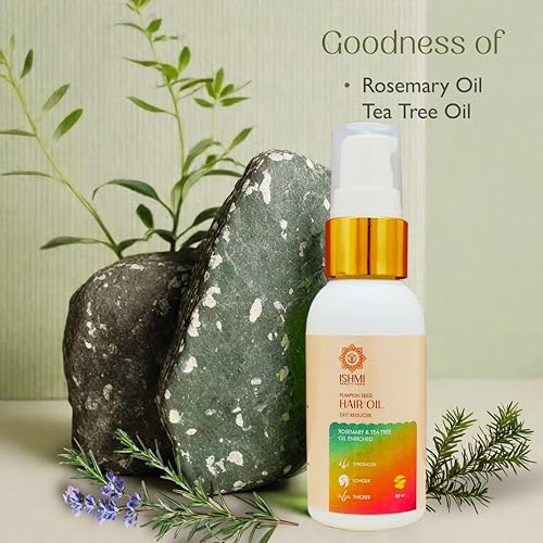 Image of Ishmi Pumpkin Seed Hair Oil 50 ml | Natural DHT Reducer for Hair Fall Control | Hair Growth & Thickening Oil for Men & Women | Scalp Nourishing Anti-Thinning Formula