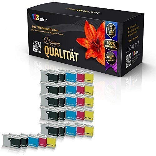 12 Cartucce Compatibili Brother LC 970 1000 Per DCP 130 135 150 153 157 330 350 E MFC 235 260 – Tinta Ciano, Magenta E Nero