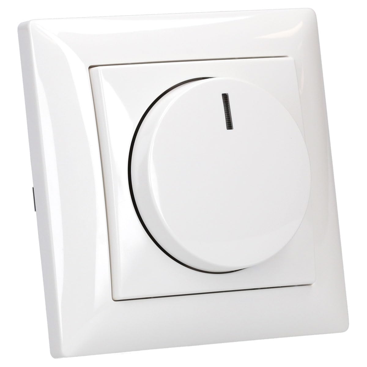 Komplett-Set BUSCH-JÄGER, LED-Drehdimmer im eleganten Busch Balance SI Design -alpinweiß- 914 neues Modell 6523 U-102 - Nachfolger zu 6523U