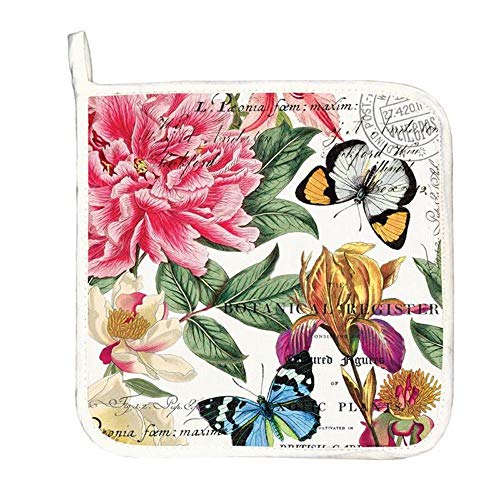 Michel Design Works Cotton Potholder, Peony