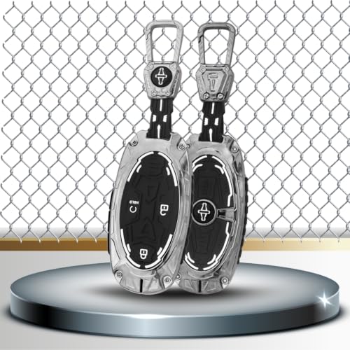 Image of KEYCEPT Metal Armor Keycover Compatible for Hyundai Venue 2026 4 Button Smart Key Cover.