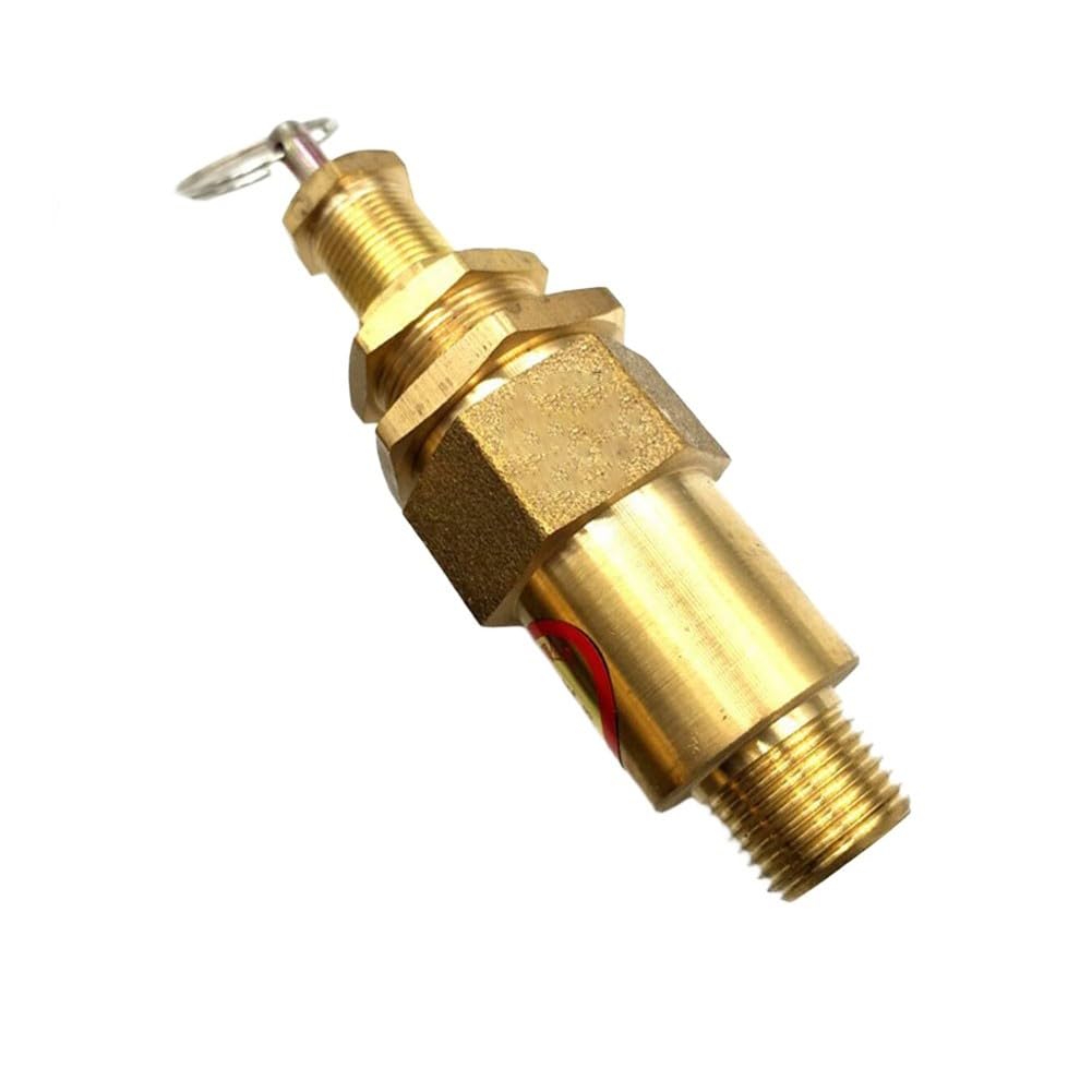 Válvula reguladora de presión de compresor de aire de cobre, control para sistemas de pistón de 1/2 y 3/8 pulgadas, alivio de seguridad de alta presión
