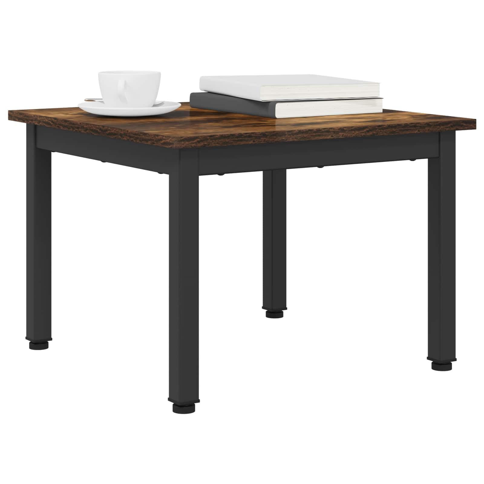 Hothingwell Couchtisch, Holz, 50 x 50 x 36 cm | Minimalistisches Design, robuste Metallbeine, glatte Oberfläche, einfache Pflege mit feuchtem Tuch