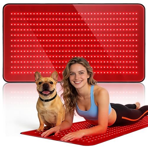 Xefinic Full Body Red Light Therapy Mat with 640 LEDs, 3-in-1 660nm & 850nm TPU Infrared Light Blanket, 38" x 23.6" Foldable Therapy Pad with Timer Controller Pulse Modes for Home Use 48W