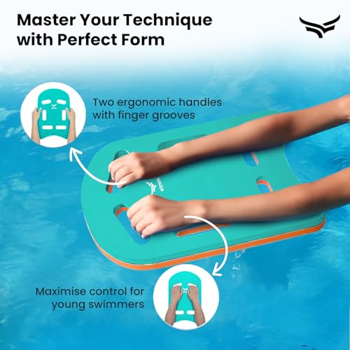 Image of VFK by Xtrim 25mm Extra Thick Swimming Kick Board, Swimming Floater for Adults & Kids, Kickboard for Beginners Training, Swim Float Pad with All Holding Angles, Equipment for Swimmers