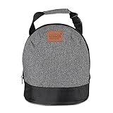 Aosbos Reusable Lunch Bag Insulated Lunch Tote Cooler Bag with Detachable Shoulder Strap for Women,Men (Grey)