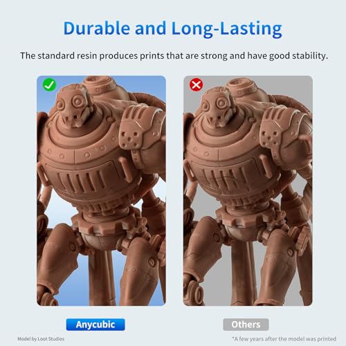 Image of ANYCUBIC Upgraded 8K 3D Printer Resin, 3D Printing Resin with High Precision and Quick Curing & Excellent Fluidity for LCD 4K /6K /8K /12K /16K 3D Printing (Crimson Clay, 1kg)