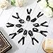 50 Pcs Dove Funeral Ribbons Memorial Ribbon Funeral Pins Classic Memorial Service Respect Ribbon Bow with Safety Pins and Dove for Mourning Remembrance Day Event(Black)