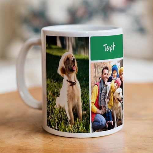 Personalized Photo Coffee Mug, Custom Picture Cup with Theme Designs, White Ceramic 11oz, 15 oz, and...