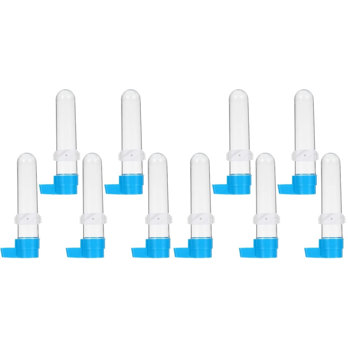 Balacoo 10pcs Cockatiel Drinker Water Fountain Ml Bottle Parrots Feeding Container Drinking Parakeets Lovebirds Budgie Bird Feeders Dispensers Pet Automatic Birds Cage Plastic Containers