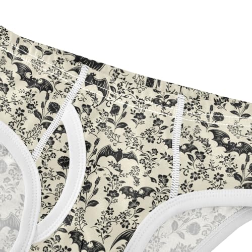 Boys' Exclusive Briefs Toddler Underwear 95% Combed Cotton Boxerbriefs 2T Bat Pattern Halloween 44