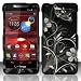 For Motorola Droid RAZR M 4G LTE XT907 (Verizon) Rubberized Design Cover - White Flowers