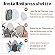 Faburo Atemschutzmaske Staubschutzmaske Gasmaske mit 1 Schutzbrille, Schutzmaske Atemmaske Lackiermaske mit filter, Staubmaske Atemschutzmaske Staub für Lackier Feinstaub Arbeitein Schleifen