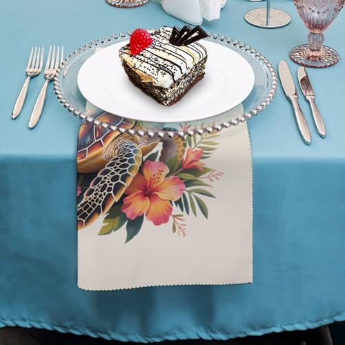 Servilletas de tela reutilizables lavables de cocina con estampado hawaiano 5