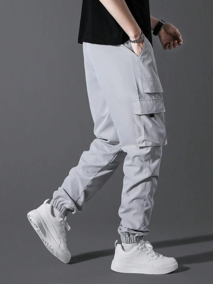 Image of Samfor Polyester Track Pants for Men || Men Track Pants || Men Stylish Track Pant || Cargo Track Pant for Men || Track Pant with Multiple Pockets