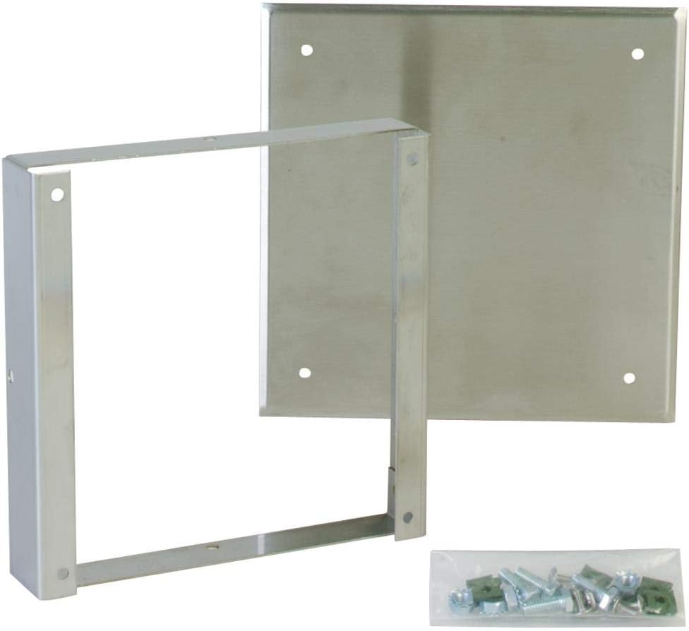 Elkay AP99 Access Panel Kit components including the stainless steel panel, mounting frame, and hardware.