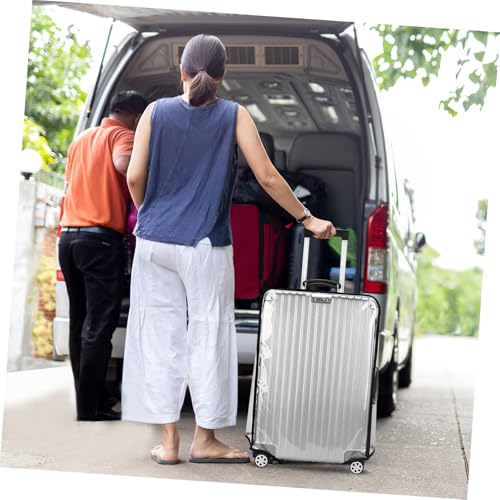 Housses de valise en PVC épais et résistant COLLBATH | Double protection imperméable 26"