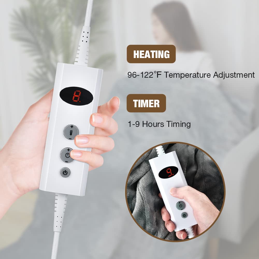 FlareMore Heated Blanket Controller for Electric Heated Blanket 185 x 135  cm Model OB-008 Heating and Timer Control (White) : Amazon.com.be: Health u0026  Personal Care