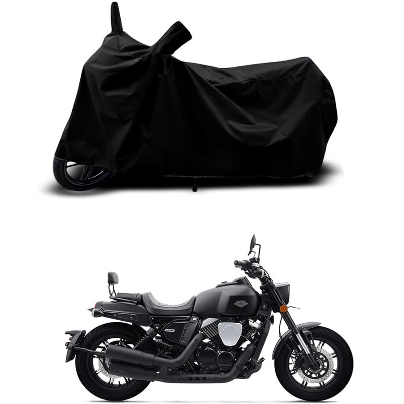 Image of 100% Scratchproof /UV-Rays /Heat Protection /Birds Dropping /Water Resistant /Dust Proof /Waterproof /Full Bike Scooty Two Wheeler Body Cover Compatible for K-Light 250V All Varients[Black]