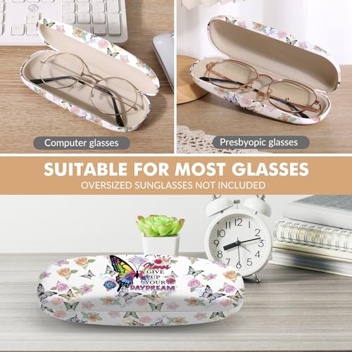 Image of Glasses Case Hard Shell,Portable Protective Eyeglasses Case, Eyeglass Holder Box with Cleaning Cloth, for men women