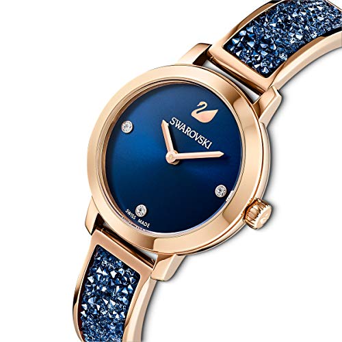 Image of Swarovski Women's Blue , Black , Clear Crystals Collection Analog Watch