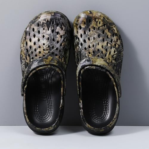 Image of CERYTHRINA Mens Garden Clogs Lightweight Breathable Slip on Sandals Fashions Pool Beach Shoes Non Slip Home Clogs Slippers