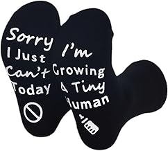 Novelty Socks for Men Women, Personalised Novelty Funny Cotton Calf Socks, Creative Christmas Stocking Birthday Present with Grippers Non-Slip for Dad Mom Teen Friends