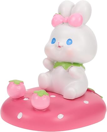 Angoily Cute Bunny Phone Holder Desk Stand Funny Rabbit Phone Stand for Living Room Decor