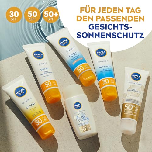NIVEA SUN UV Gesicht Mattierender Sonnenschutz LSF 30 (50 ml), nicht fettende Sonnencreme für das Gesicht, sofort wirksame Sonnenmilch mit leichter Textur 6