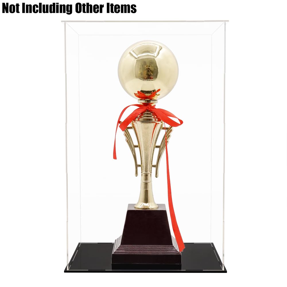 Odoria Teca Espositiva Acrilica Vetrina: 35 cm Alta Scatola Protettore Trasparente per Bambole Figure Scala 1/6 30 cm Statue Trofei Oggetti da Collezione, Montaggio Richiesto
