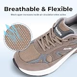 FitVille Sneakers Męskie buty do biegania Extra Wide Buty sportowe Antypoślizgowe trampki Oddychające buty do biegania po drodze Jogging chodzenia Szerokie stopy