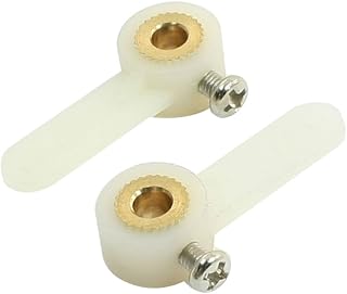 Aexit 2pcs RC Electrical equipment Remote Control Aircraft One Way 4mm Dia 21mm Landing Gear Rocker Arm