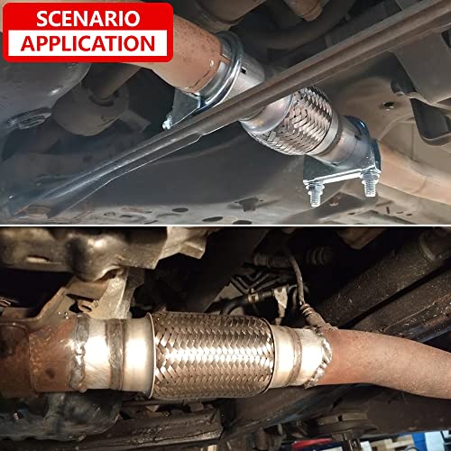 Autarboor Exhaust Flex Pipe, 3''x 4''Stainless Steel Heavy Duty Exhaust Flex Pipe, Double Braid Exhaust Flex Tube by Autarboor - Image 7