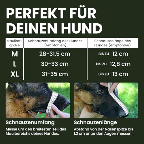 BRONZEDOG Draht-Hundemaulkorb Deutscher Schäferhund für mittelgroße große Hunde Verstellbarer langlebiger Metallkorb zum Beißen Kauen Bellen (M)