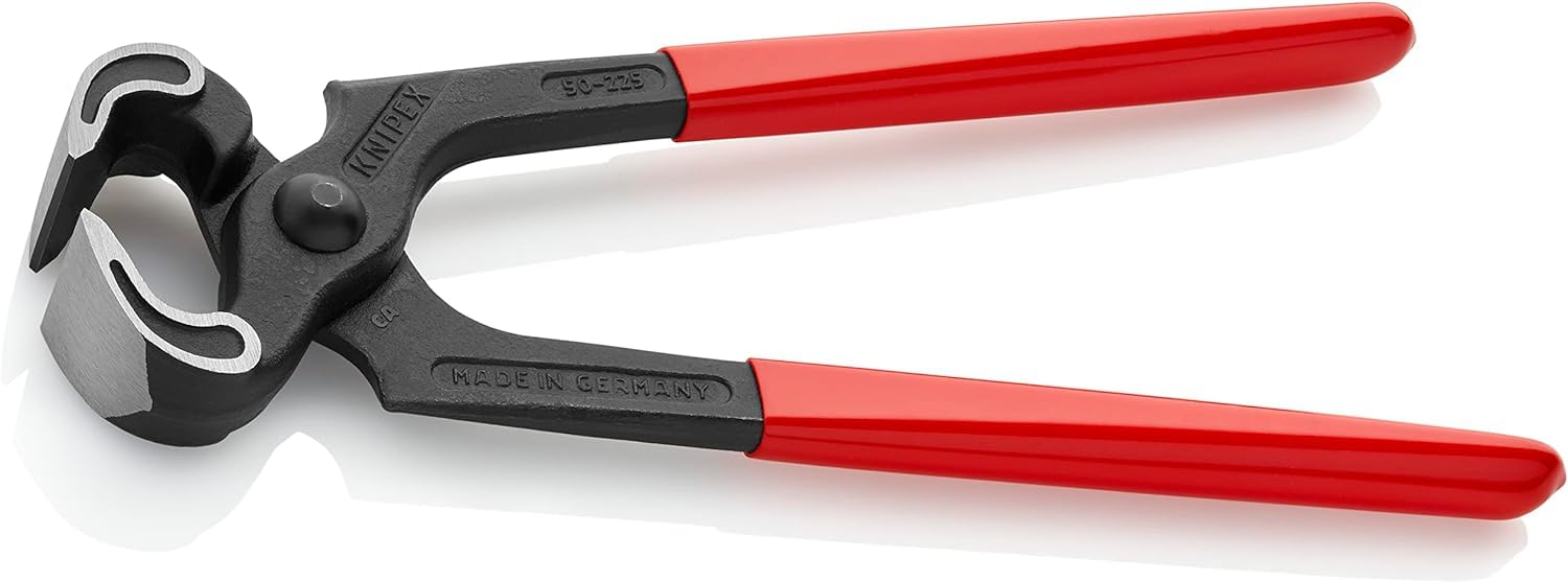 KNIPEX Tenaille de menuisier gainées en plastique 225 mm, 50 01 225