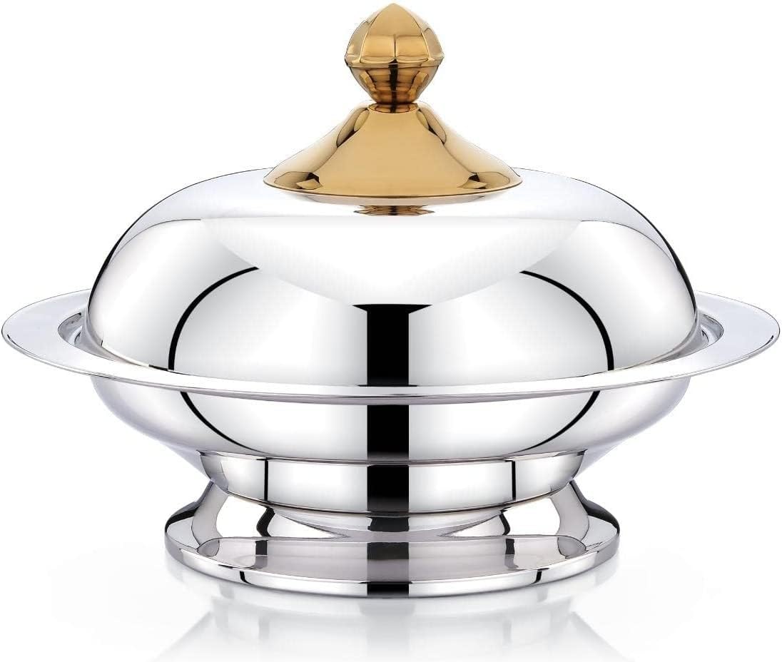 HOME MAKER GLANZA ROUND KOZI DISH W/STAND 30CM