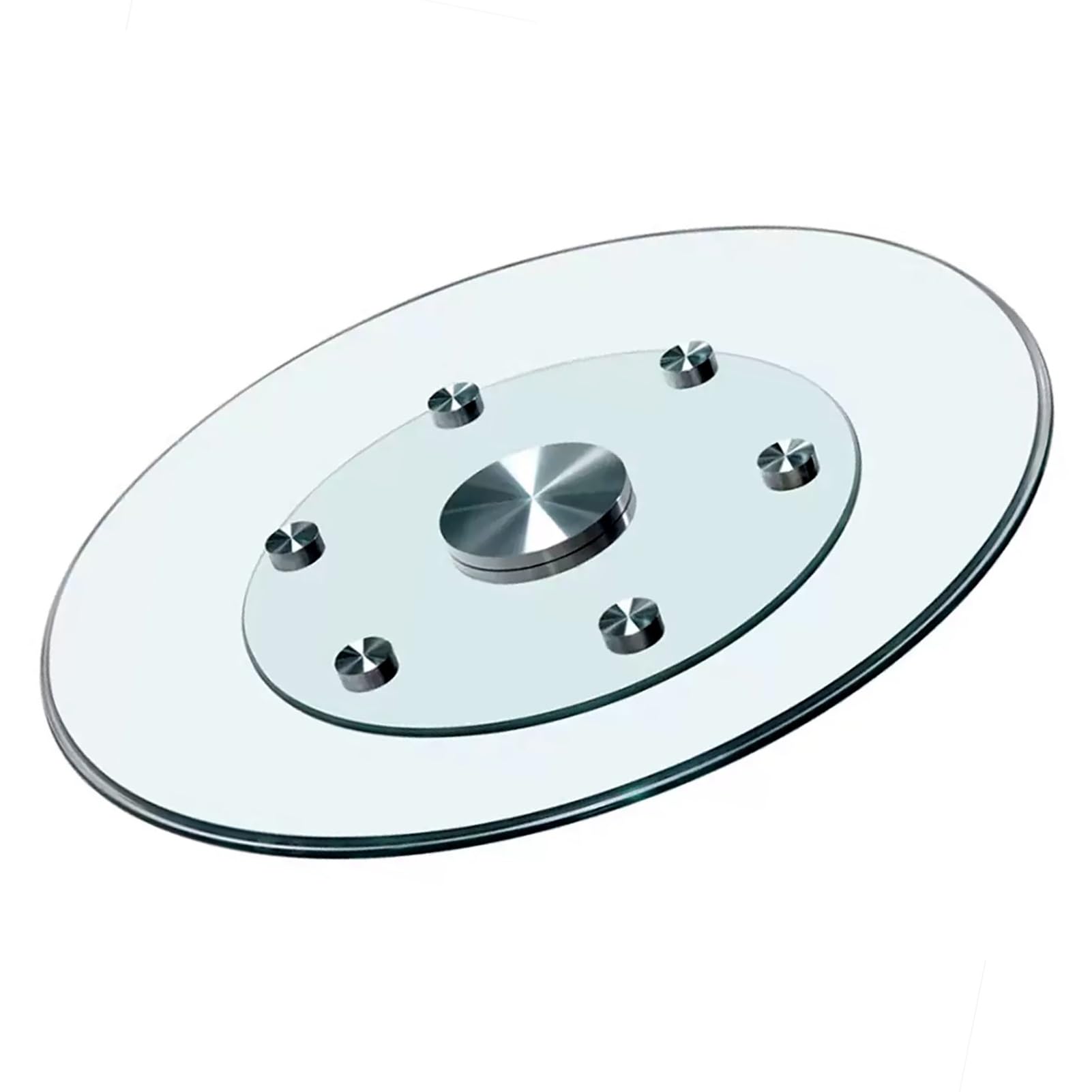 Grand plateau de service rotatif pour table à manger ronde