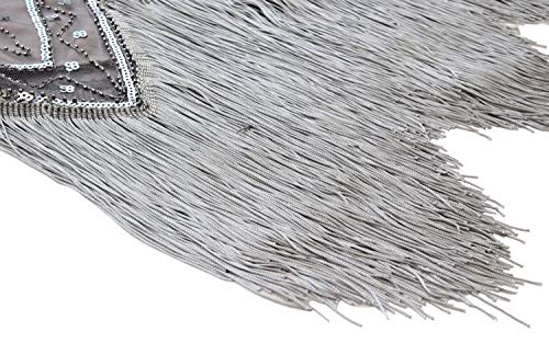 Image of Women 1920s Gatsby Vintage Sequin Flapper Fringe Party Plus Dress with 20s Accessories Set