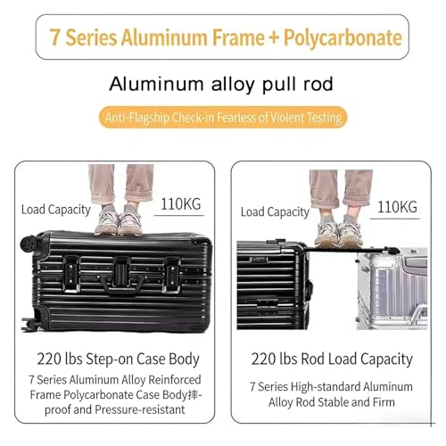 HTBNFYY Aluminum Frame Luggage