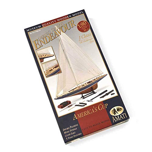 Amati Maquette Bateau en Bois Endeavour : Kit Complet Prêt à Monter