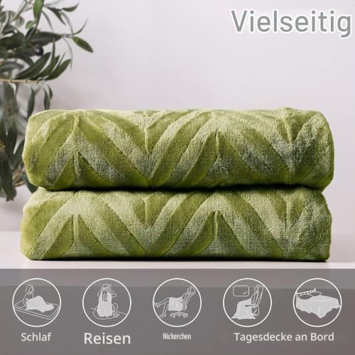 Whale Flotilla Kuscheldecke Flauschig 130x150 cm Sofadecke Fleecedecke – Ansicht 6
