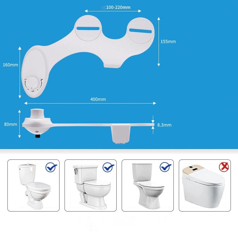Ultra-lightweight Bidet with Non-electric Mechanical Flushing Bidet Cold Water Smart Buttocks Wash — view 5