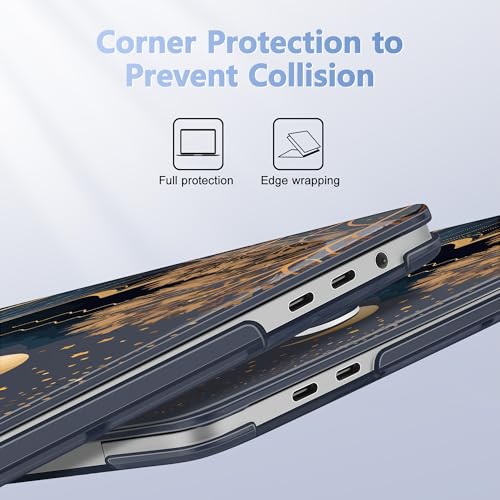 Funda MacBook Pro 16 A2141 de plástico rígido resistente con protector de teclado tradicional 3